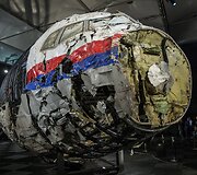 Ukrainoje numu&scaron;to lėktuvo liekanos