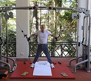 Vladimiras Putinas treniruojasi Sočyje