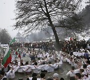 Bulgarijos ortodoksai Tundžos upėje
