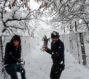Gausiai prisnigusios Turkijos miesto Sirnako gatvės