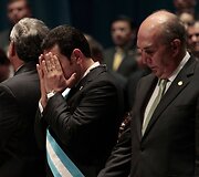 Gvatemalos prezidentu prisaikdintas Jimmy Moralesas
