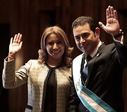 Gvatemalos prezidentu prisaikdintas Jimmy Moralesas