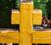Stačiatikiai &scaron;venčia Kristaus krik&scaron;to &scaron;ventę