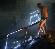 Stačiatikiai &scaron;venčia Kristaus krik&scaron;to &scaron;ventę