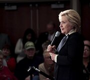 Kandidatė į JAV prezidento postą Hillary Clinton