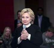 Kandidatė į JAV prezidento postą Hillary Clinton