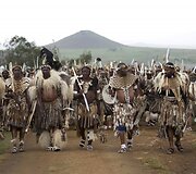 Zulu kovotojai Pietų Afrikos Respublikoje