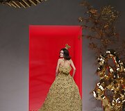 &bdquo;Guo Pei&ldquo; 2016 m. pavasario-vasaros kolekcijos modelis