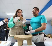 Parodoje pristatomi archeologiniai radiniai atrasti Hondūro Baltajame mieste