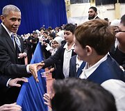 Barackas Obama JAV mečetėje
