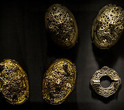 Vikingų archeologinių artefaktų parodos eksponatai