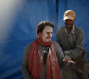 &bdquo;El Dia de los Polvos&ldquo; festivalis Ispanijoje, kurio metu žmonės trina vieni kitų veidus talko milteliais