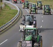 Protestuojantys prancūzų ūkininkai