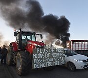Protestuojantys prancūzų ūkininkai