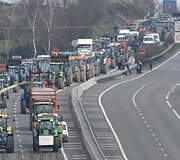 Protestuojantys prancūzų ūkininkai