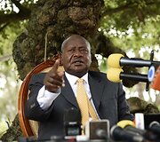 29 metus &scaron;alį valdantis &ndash; Yoweri Museveni