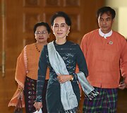 Mianmaro prezidentu i&scaron;rinktas Aung San Suu Kyi artimas patikėtinis
