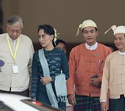 Mianmaro prezidentu i&scaron;rinktas Aung San Suu Kyi artimas patikėtinis