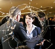 Rinkimų Vokietijoje akimirka