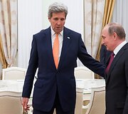 Rusijos prezidento Vladimiro Putino susitikimas su JAV valstybės sekretoriumi Johnu Kerry