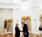 Rusijos prezidento Vladimiro Putino susitikimas su JAV valstybės sekretoriumi Johnu Kerry