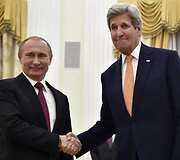 Rusijos prezidento Vladimiro Putino susitikimas su JAV valstybės sekretoriumi Johnu Kerry