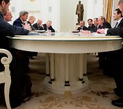 Rusijos prezidento Vladimiro Putino susitikimas su JAV valstybės sekretoriumi Johnu Kerry