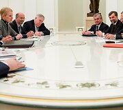 Rusijos prezidento Vladimiro Putino susitikimas su JAV valstybės sekretoriumi Johnu Kerry