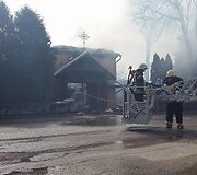 Gaisras Ceikinių kaimo &Scaron;vč. Mergelės Marijos vardo bažnyčioje