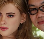 Honkonge Ricky Ma pasigamino Holivudo aktorės i&scaron;vaizdos robotą humanoidą