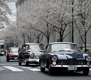 Japonijos klasikinių automobilių festivalis Tokijuje