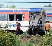 Keleivinio traukinio avarija Pietų Korėjoje