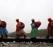 Bolivietės alpinistės