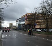 Rastas sprogmuo prie prekybos centro &bdquo;Panorama&ldquo;