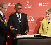 Barackas Obama ir Angela Merkel