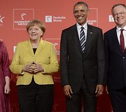 Barackas Obama ir Angela Merkel