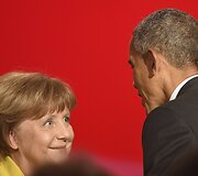 Barackas Obama ir Angela Merkel