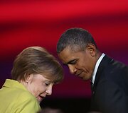 Barackas Obama ir Angela Merkel