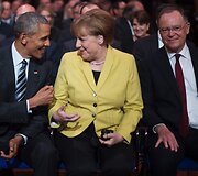 Barackas Obama ir Angela Merkel