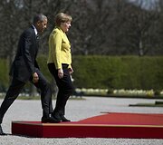 Barackas Obama ir Angela Merkel