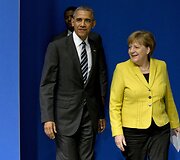 Barackas Obama ir Angela Merkel