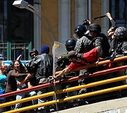 Žmonių su negalia protestas Bolivijoje