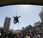 Žmonių su negalia protestas Bolivijoje