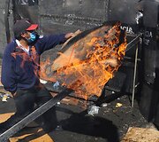 Žmonių su negalia protestas Bolivijoje