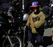 Žmonių su negalia protestas Bolivijoje
