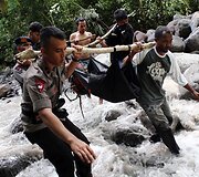 Žemės nuo&scaron;liauža Indonezijoje