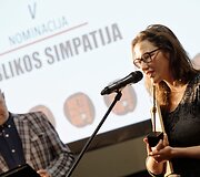Kompozitorių apdovanojimų akimirka
