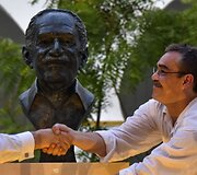 Gabrielio Garcios Marquezo pelenai buvo atvežti į jo gimtąją Kolumbiją, kur įvyko ceremonija amžinojo poilsio vietoje