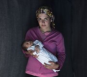 Idomeni pabėgėlių stovykloje gimę kūdikiai