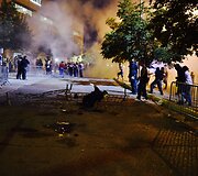 Donaldo Trumpo rinkimų kampanijos renginio metu vykę protestai